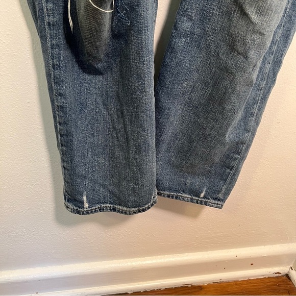 Express Mid-Rise Boyfriend Jean Medium Wash Distressed 14R - Picture 6 of 14